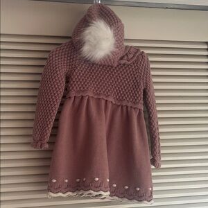 Max Studio Pink Knit Dress with matching hat